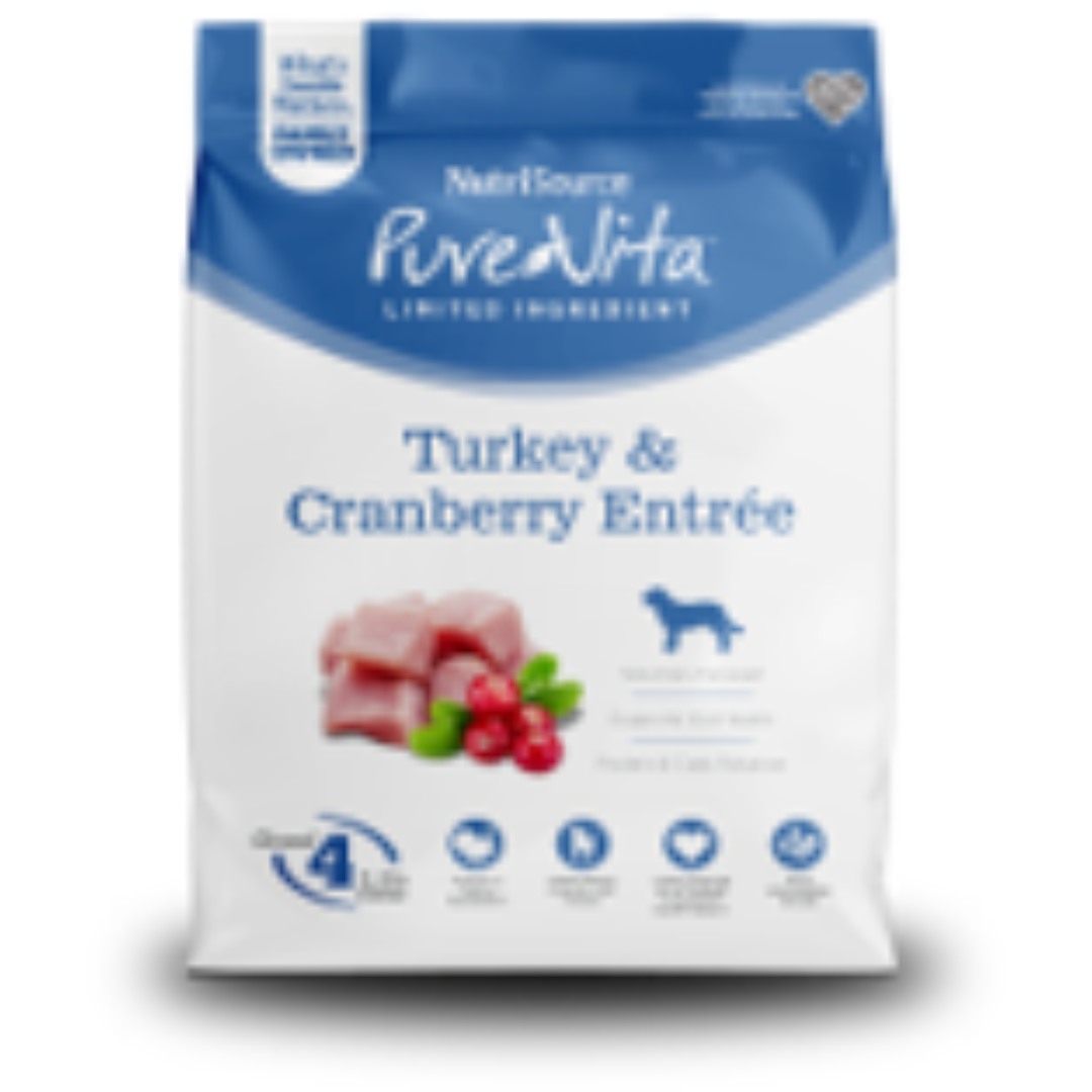 NUTRISOURCE LIMITED INGREDIENT PURE VITA TURKEY & CRANBERRY 12 LB