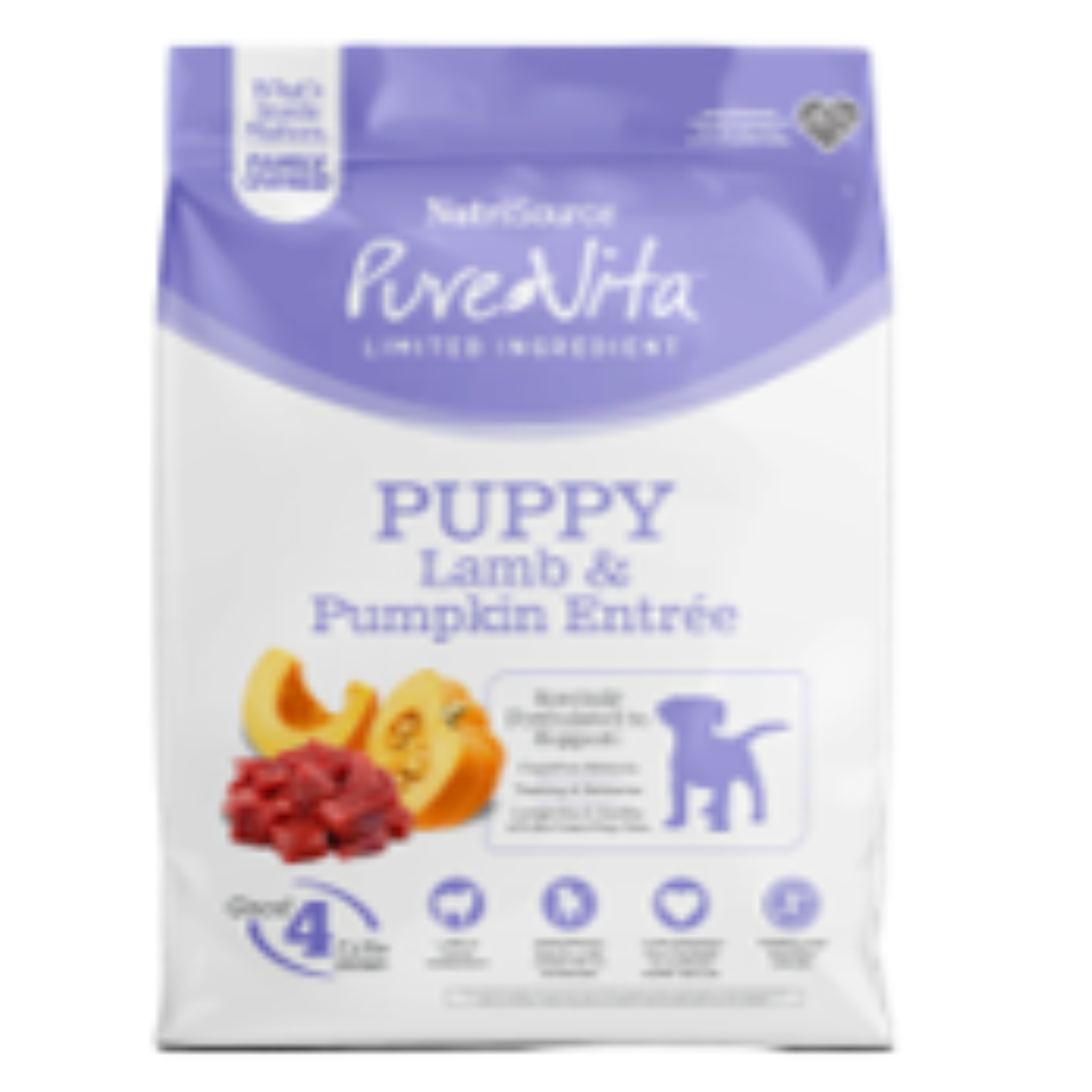 NUTRISOURCE LIMITED INGREDIENT PURE VITA PUPPY LAMB & PUMPKIN 25 LB