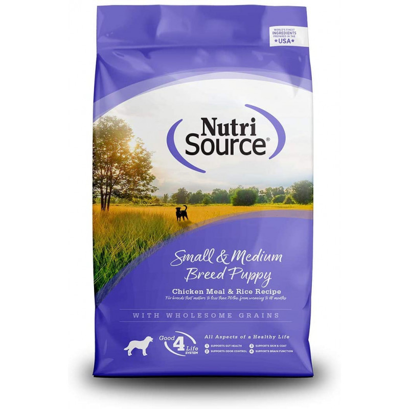 NUTRISOURCE GRAIN FREE PUPPY SMALL AND MEDIUM BREED 12 LB