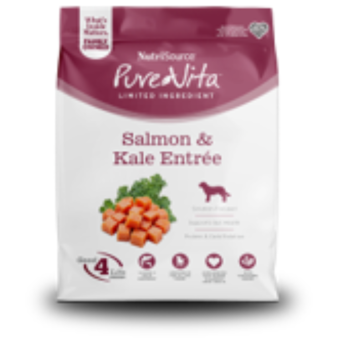 NUTRISOURCE LIMITED INGREDIENT PURE VITA SALMON & KALE 25 LB