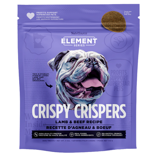 NUTRISOURCE TREATS ELEMENT CRISPY CRISPERS LAMB & BEEF