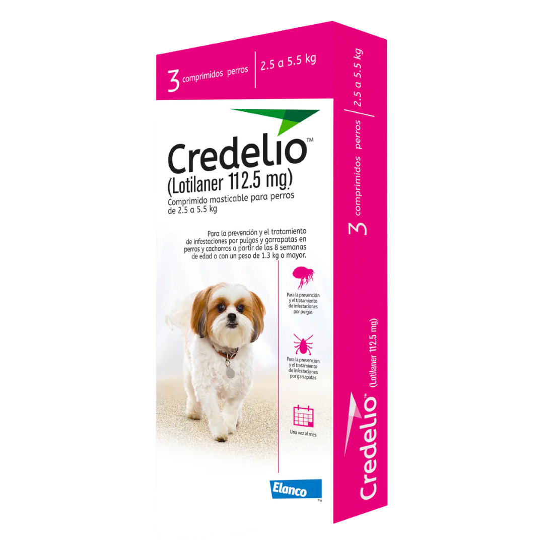 Credelio 2.5/5.5 Kg Caja (Rosada)