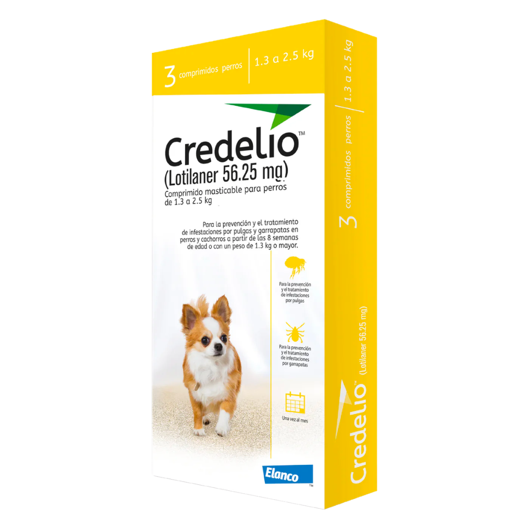 Credelio 1.3/2.5 Kg Caja (Amarilla)