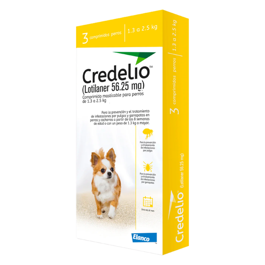 Credelio 1.3/2.5 Kg Caja (Amarilla)